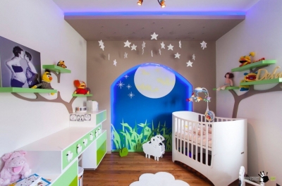 Дизайн комнаты для новорожденного ребенка